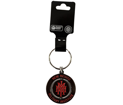 NMMI Spinning Keychain - Silver/Red
