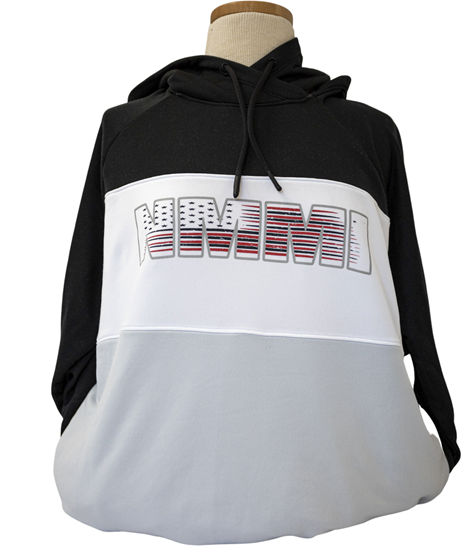 Picture of Womens Under Armour Sweatshirt with NMMI Logo - Black/White/Gray