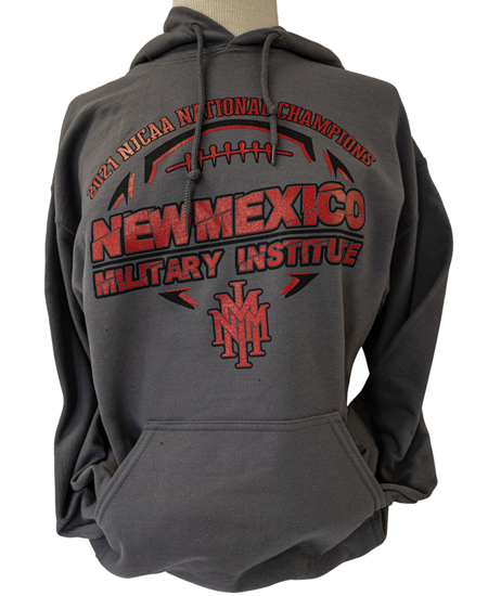 Picture of Womens Under Armour Sweatshirt 2021 NJCAA National Champions - Dark Gray with Red Text.
