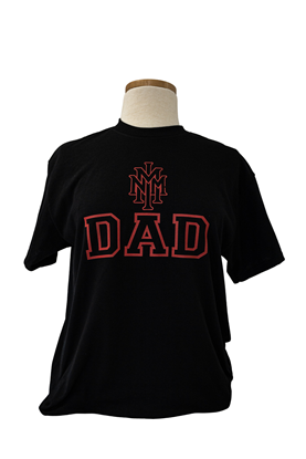NMMI Dad T-Shirt - Black with Red Lettering