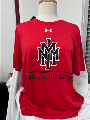 Mens Under Armour T-Shirt NMMI Logo - Red
